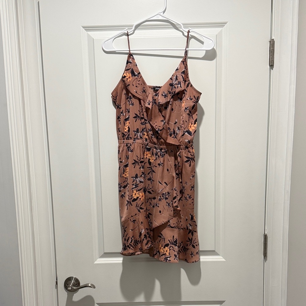 Express Floral Mini Dress - Pink and Black